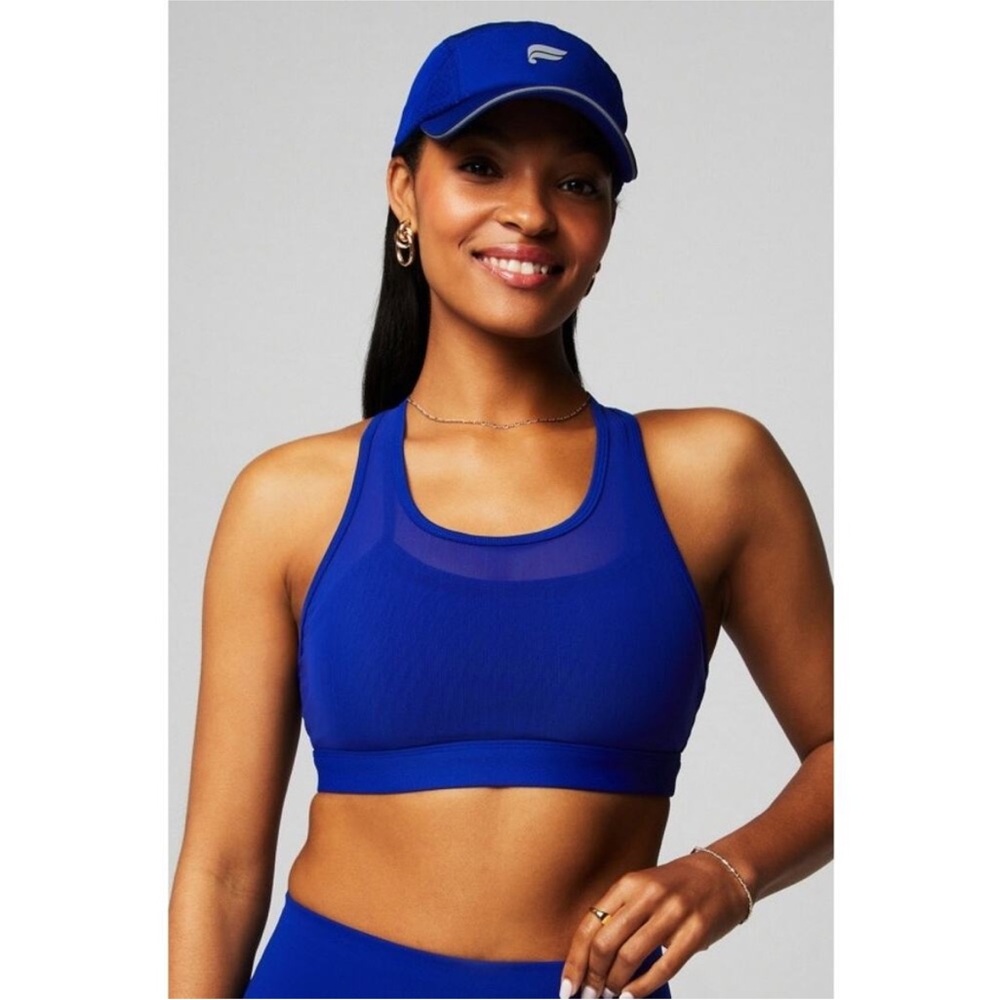 NWT Fabletics Faye High Impact Sports Bra in Electric Blue